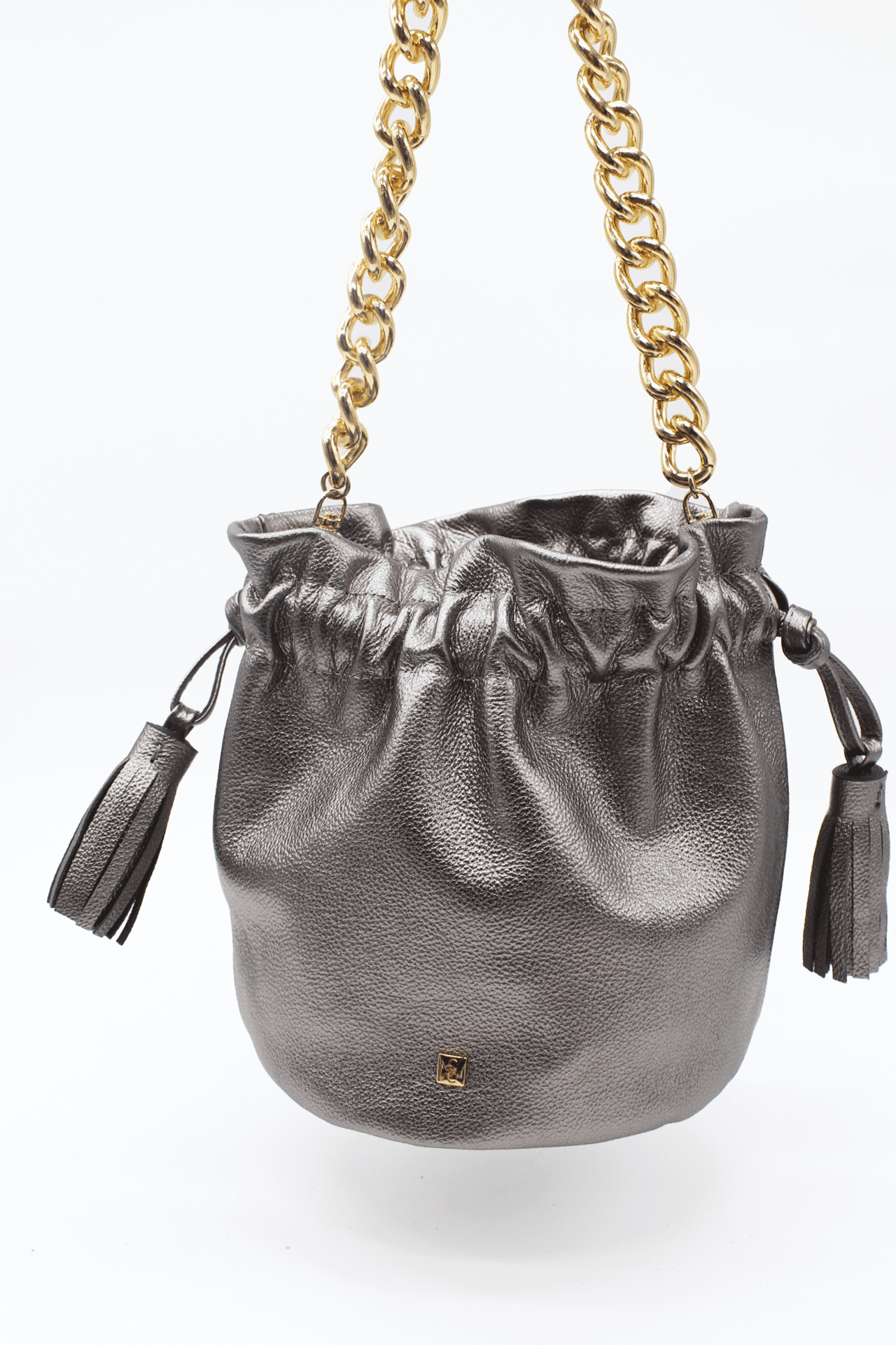 Bell Bucket Bag - Black Silver