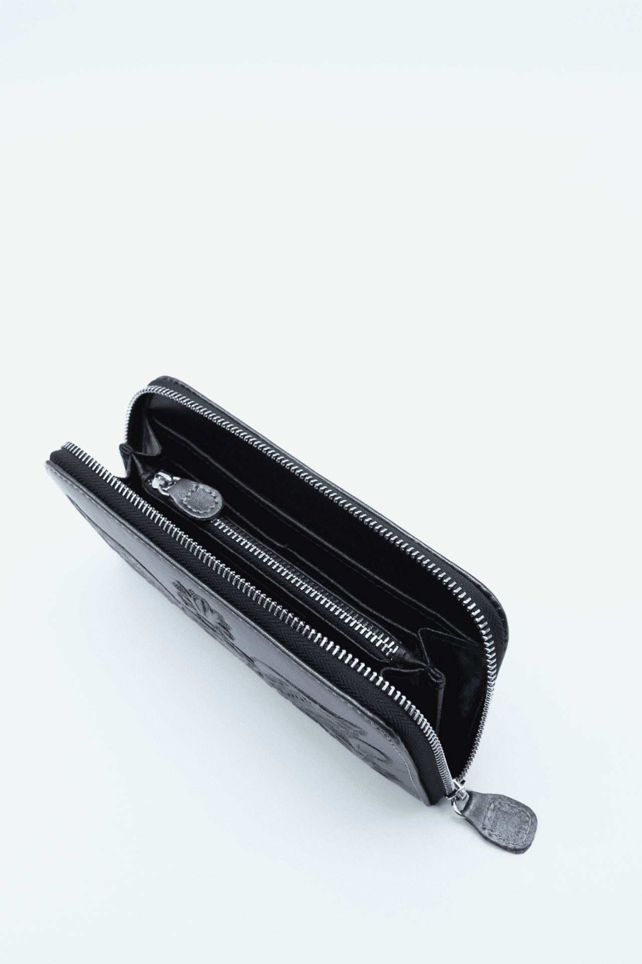 Mexican Heart Wallet - Black Silver